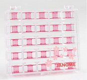 Box mit 25 Spulen für Janome Nähmaschinen - Farbe