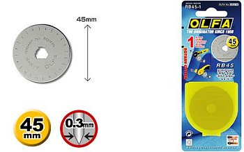 Replacement OLFA kreisförmiges Schneidmesser 45 mm