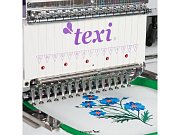 Industrie-Stickmaschine TEXI 1501 XL TS PREMIUM mit Kappenrahmen und Ständer