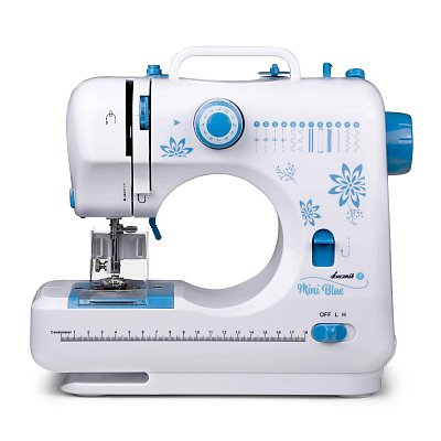 Lucznik Mini Blue Nähmaschine  Nähmaschine für Kinder inklusive Fingerschutz