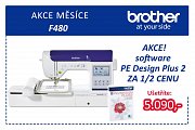 Näh- und Stickmaschine Brother-PE Design-F480 + PLUS 2 für die Hälfte