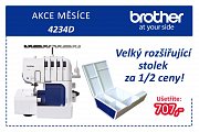 Overlock Bruder 4234D - ACTION + Großer Erweiterungstisch für 1/2 Preis