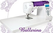TEXI BALLERINA + Anschiebetisch - Nähmaschine Electronic, 200 Programme, Nähen Alphabete